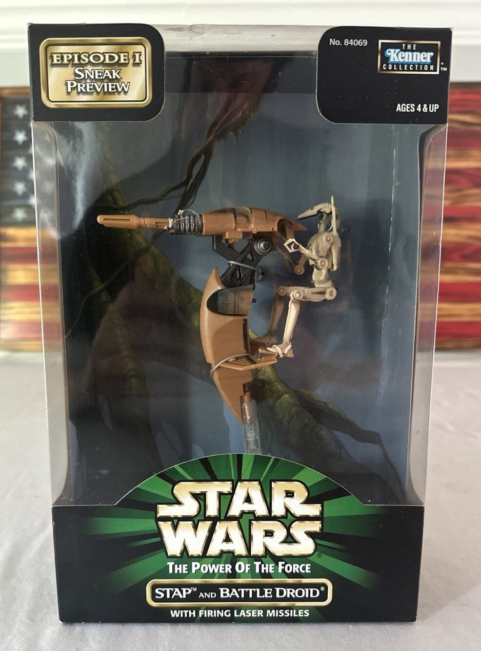 1998 KENNER--STAR WARS THE POWER OF THE FORCE--STAP & BATTLE DROID FIGURE (NEW)